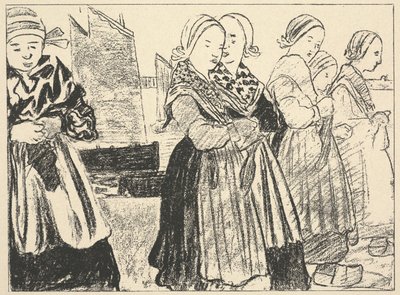 Bretonse Vrouwen (Bretonnes) door Charles Cottet