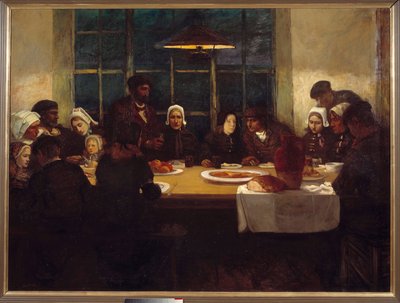 Het afscheidsmaal in het land van de zee door Charles Cottet