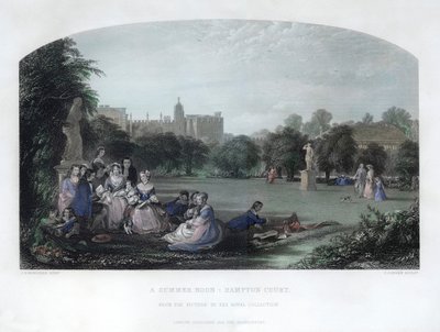Een zomermiddag: Hampton Court door Charles Cousen