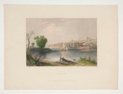 Albany, illustratie voor Nathaniel Parker Willis door Charles Cousen
