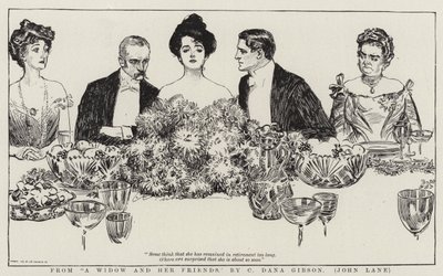 Uit Een Weduwe en Haar Vrienden door Charles Dana Gibson