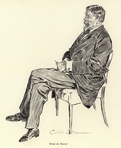 George Du Maurier, portret door Charles Dana Gibson