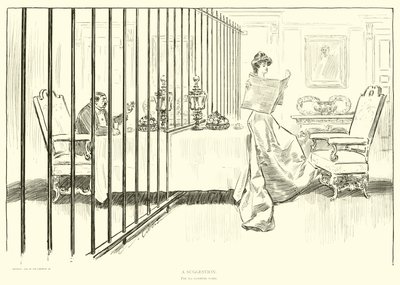 Illustratie voor De Sociale Ladder door Charles Dana Gibson