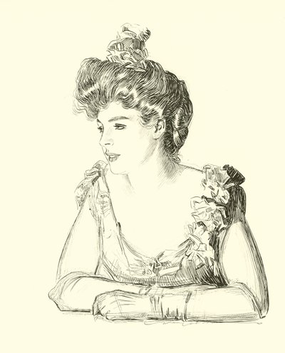 Illustratie voor De Sociale Ladder door Charles Dana Gibson