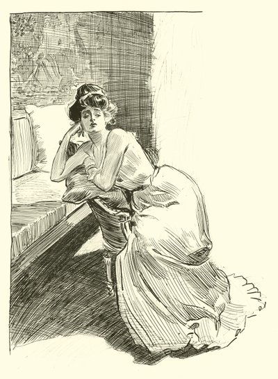 Illustratie voor De Sociale Ladder door Charles Dana Gibson