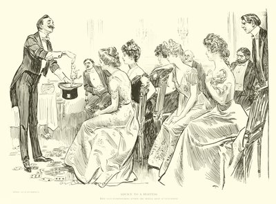 Illustratie voor De Sociale Ladder door Charles Dana Gibson