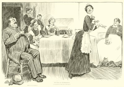 Illustratie voor De Sociale Ladder door Charles Dana Gibson