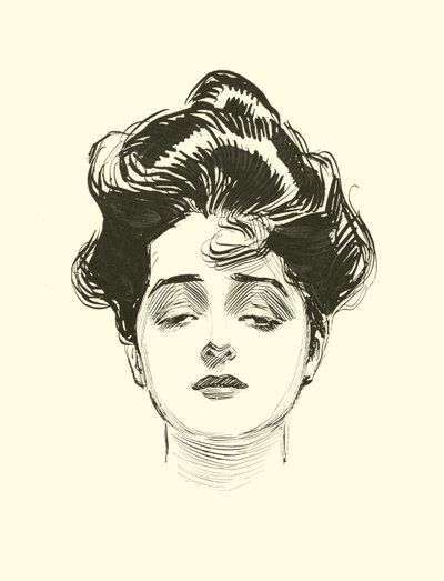 Illustratie voor De Sociale Ladder door Charles Dana Gibson