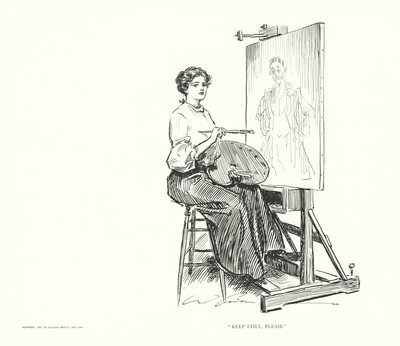 "Blijf Stil, Alsjeblieft" door Charles Dana Gibson