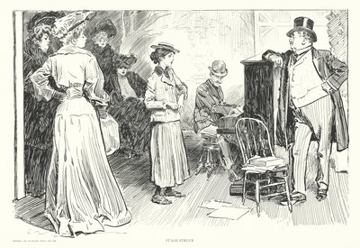 Toneelkoorts door Charles Dana Gibson