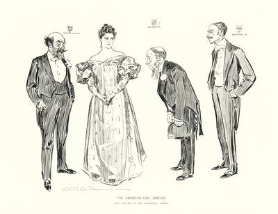 Het Amerikaanse Meisje in het Buitenland door Charles Dana Gibson
