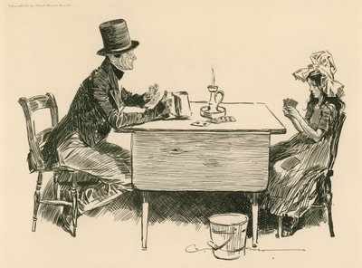Tom Pinch en zijn zus door Charles Dana Gibson