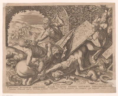 Hercules doodt de centaur Eurytion door Charles David