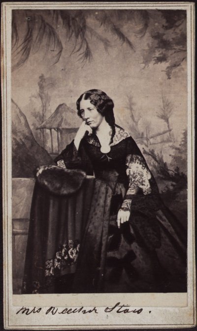 Portret van Harriet Beecher Stowe 1811-1896, ca. 1860 door Charles DeForest Fredricks