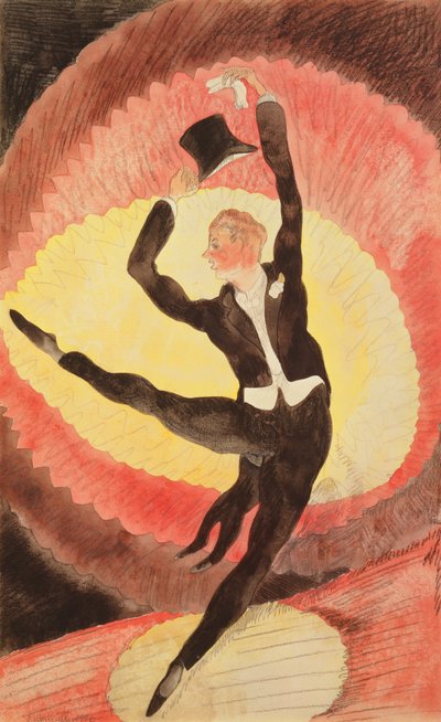 Acrobatische mannelijke danser, 1920 door Charles Demuth