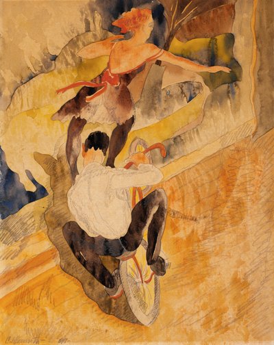 Fietsacrobaten door Charles Demuth