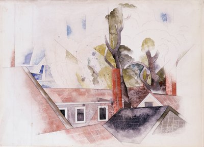 Daken en bomen door Charles Demuth