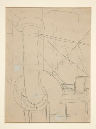 Study for Pacquebot door Charles Demuth