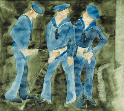 Drie matrozen door Charles Demuth