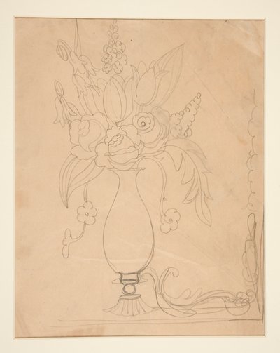 Vaas met bloemen door Charles Demuth