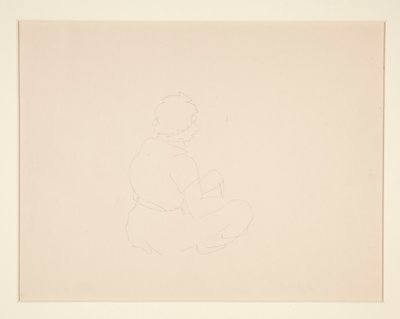 Vrouw zittend op het strand, waarschijnlijk in Provincetown door Charles Demuth