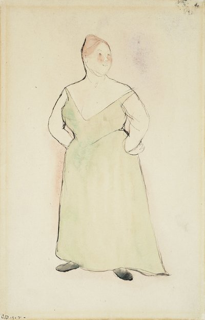Vrouw in avondjurk door Charles Demuth