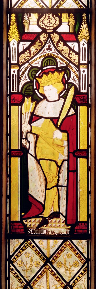 St. Edmund Koning en Martelaar, Glas-in-loodraam door Charles E. Kempe
