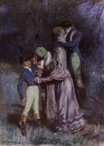 Illustratie voor The Amateur Gentleman door Jeffery Farnol door Charles Edmund (after) Brock