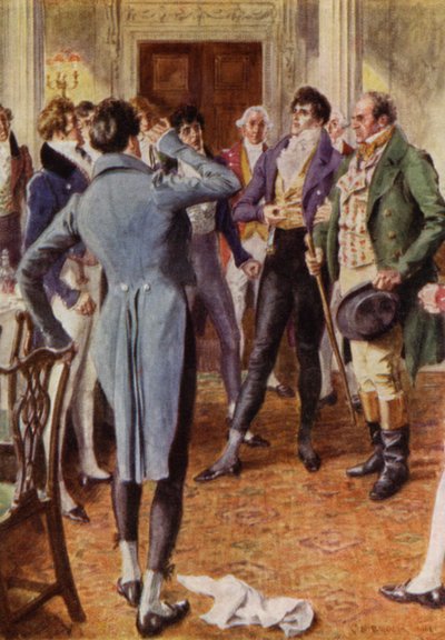 Illustratie voor The Amateur Gentleman door Jeffery Farnol door Charles Edmund (after) Brock