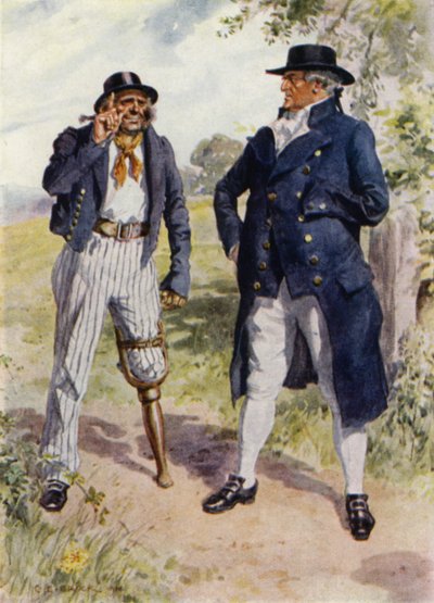 Illustratie voor The Amateur Gentleman door Jeffery Farnol door Charles Edmund (after) Brock