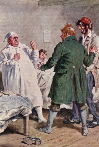 Illustratie voor The Pickwick Papers door Charles Dickens door Charles Edmund (after) Brock