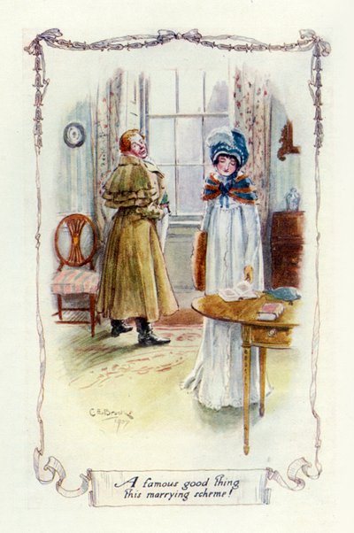 Een beroemd goed ding, dit huwelijksplan door Charles Edmund Brock