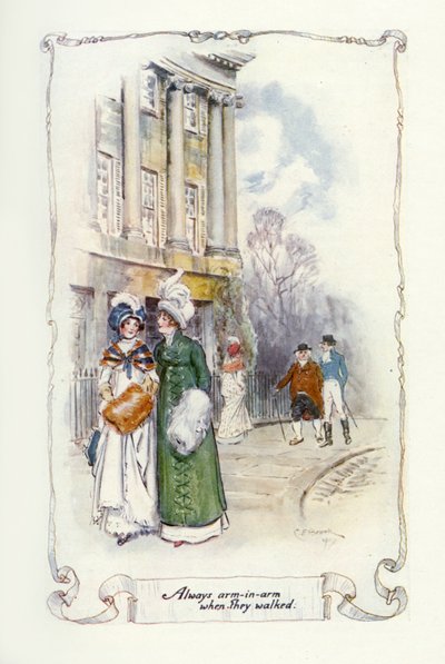 Altijd arm in arm als ze liepen door Charles Edmund Brock