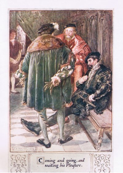 Komen en gaan, en wachten op zijn genoegen door Charles Edmund Brock