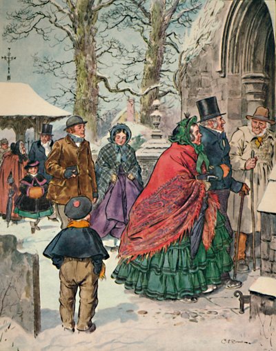 Uit Kerstmis. Essays van Alexander Smith Dreamthorp door Charles Edmund Brock