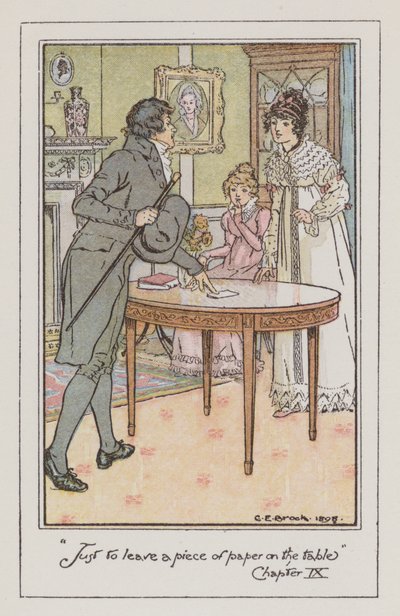 Illustratie voor Emma door Jane Austen door Charles Edmund Brock