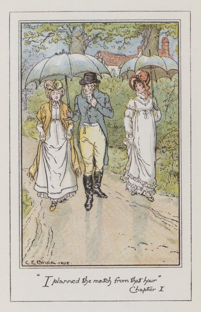 Illustratie voor Emma door Jane Austen door Charles Edmund Brock