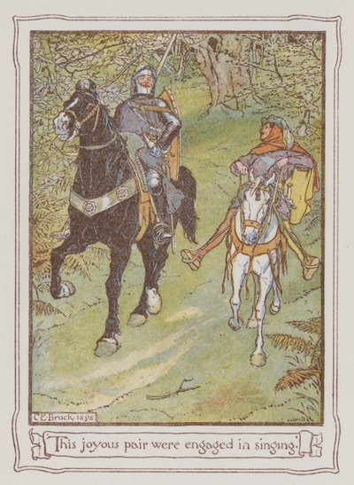Illustratie voor Ivanhoe door Sir Walter Scott door Charles Edmund Brock