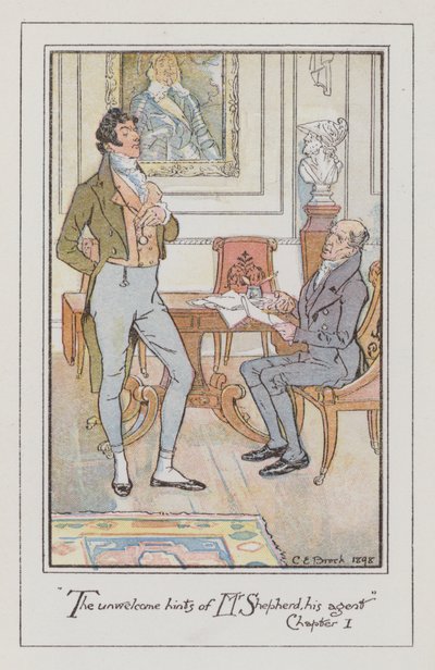 Illustratie voor Persuasion door Charles Edmund Brock