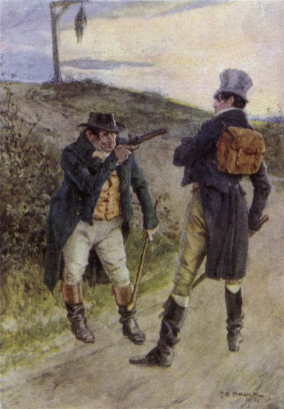 Illustratie voor The Broad Highway a Romance of Kent door Charles Edmund Brock