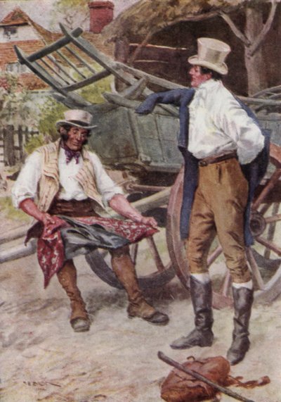 Illustratie voor The Broad Highway a Romance of Kent door Charles Edmund Brock