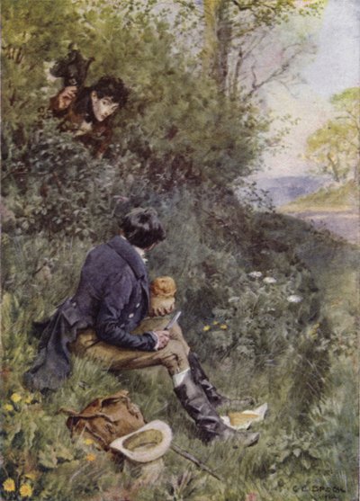 Illustratie voor The Broad Highway a Romance of Kent door Charles Edmund Brock