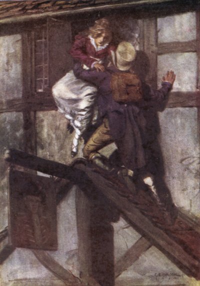 Illustratie voor The Broad Highway a Romance of Kent door Charles Edmund Brock