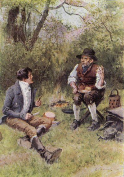 Illustratie voor The Broad Highway a Romance of Kent door Charles Edmund Brock