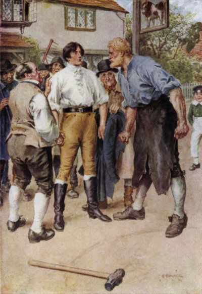 Illustratie voor The Broad Highway a Romance of Kent door Charles Edmund Brock