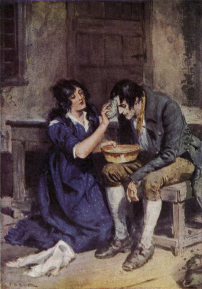Illustratie voor The Broad Highway a Romance of Kent door Charles Edmund Brock