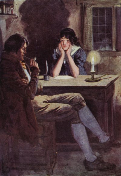 Illustratie voor The Broad Highway a Romance of Kent door Charles Edmund Brock