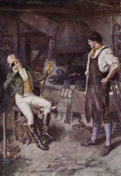 Illustratie voor The Broad Highway a Romance of Kent door Charles Edmund Brock