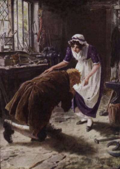 Illustratie voor The Broad Highway a Romance of Kent door Charles Edmund Brock