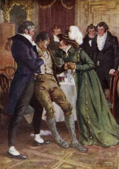 Illustratie voor The Broad Highway a Romance of Kent door Charles Edmund Brock